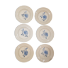 Set of 6 plates Digoin Sarreguemines model 35