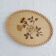 Wooden tray, flower pattern