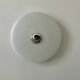 Vintage XL wall light, opaline and chrome, France 1960