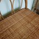 60' vintage rattan bedside table