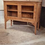 Old glass sideboard on legs