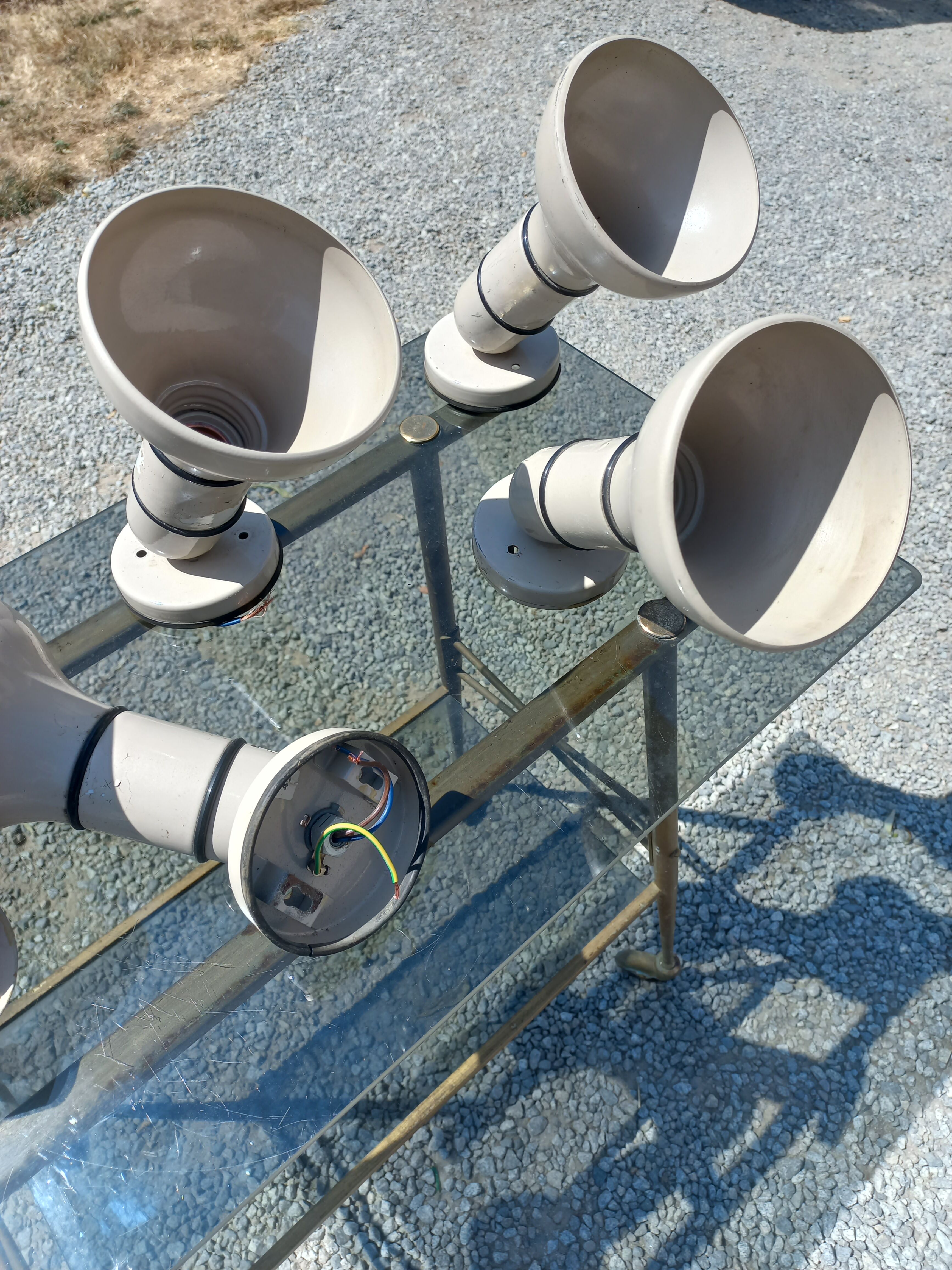 Set of 6 Lita adjustable spotlight wall lamps from the 70s