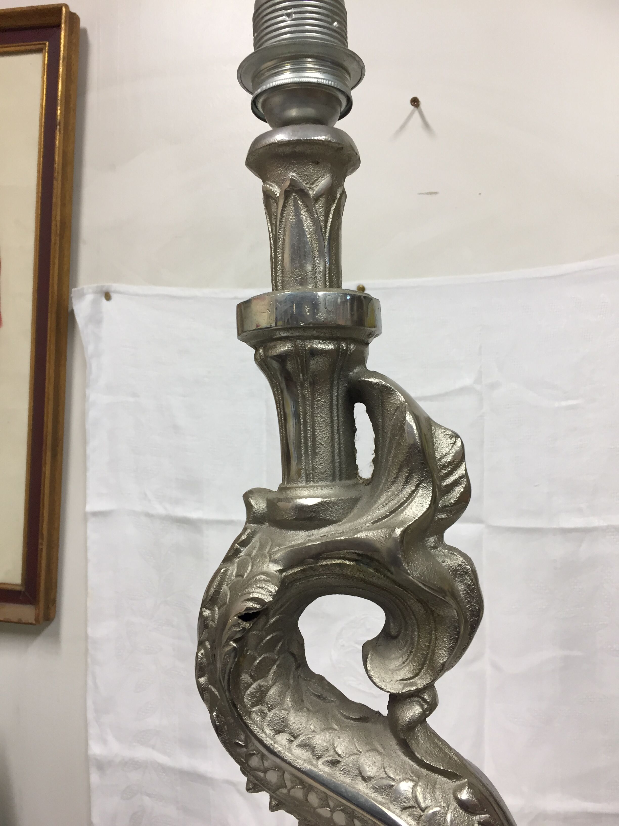 large dolphin table lamp