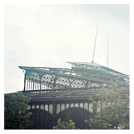 Photography destruction of the halls Paris 1972