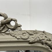 Louis XV style mirror in wood and patinated stucco, 20th century