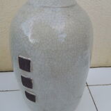 Ancient and large Asian vase, glazed ceramics.