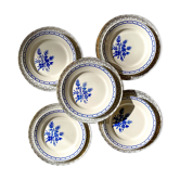 10 Assiettes porcelaine dépareillées ~ Assiettes porcelaine blanche doré ~ Assiettes LIMOGES ~ Vaiss