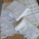 Antique flat sheet and 2 pillowcases set