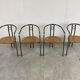 Post modern dining chairs and table, 1980s