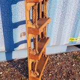 Étagère de bateau 4 niveaux en bois et corde