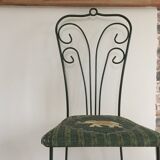 Vintage cast iron garden chair