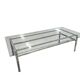 XL vintage coffee table in glass and chrome