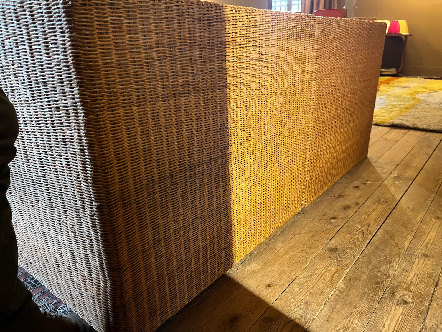 Banquette en osier