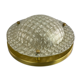 Plafonnier verre espace design lampe Fischer Leuchten