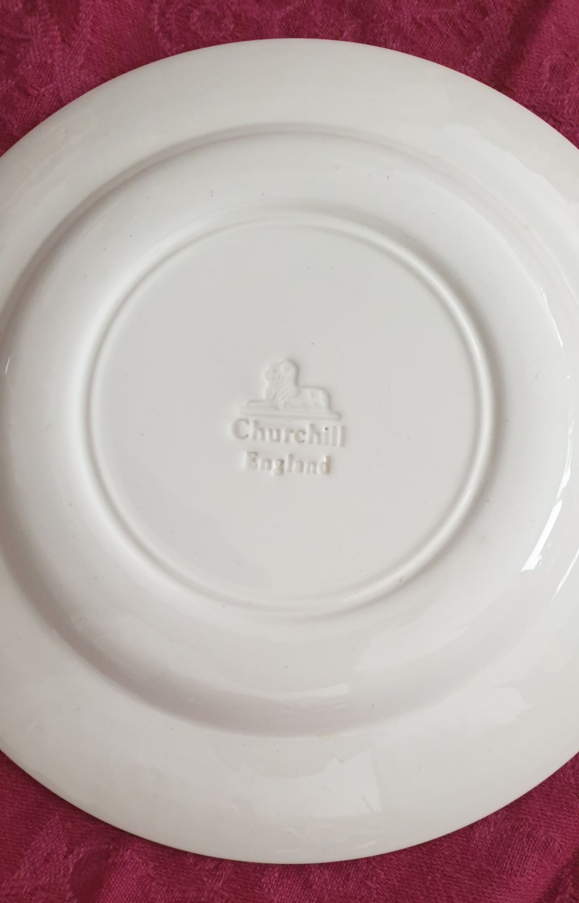 Les pêcheurs du lac - english porcelain plate churchill