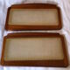 Vintage rattan canning headboard