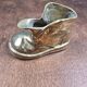 Vintage shoe in gilded brass – Fancy trinket dish or small ashtray