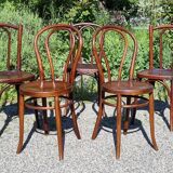 5 bistro chairs N°18 and 56 20/30s