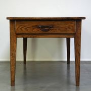 antique French oak dining table with 3 drawers and an exquisite patina