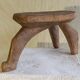 Stool old African art wooden Lobi from Burkina Faso