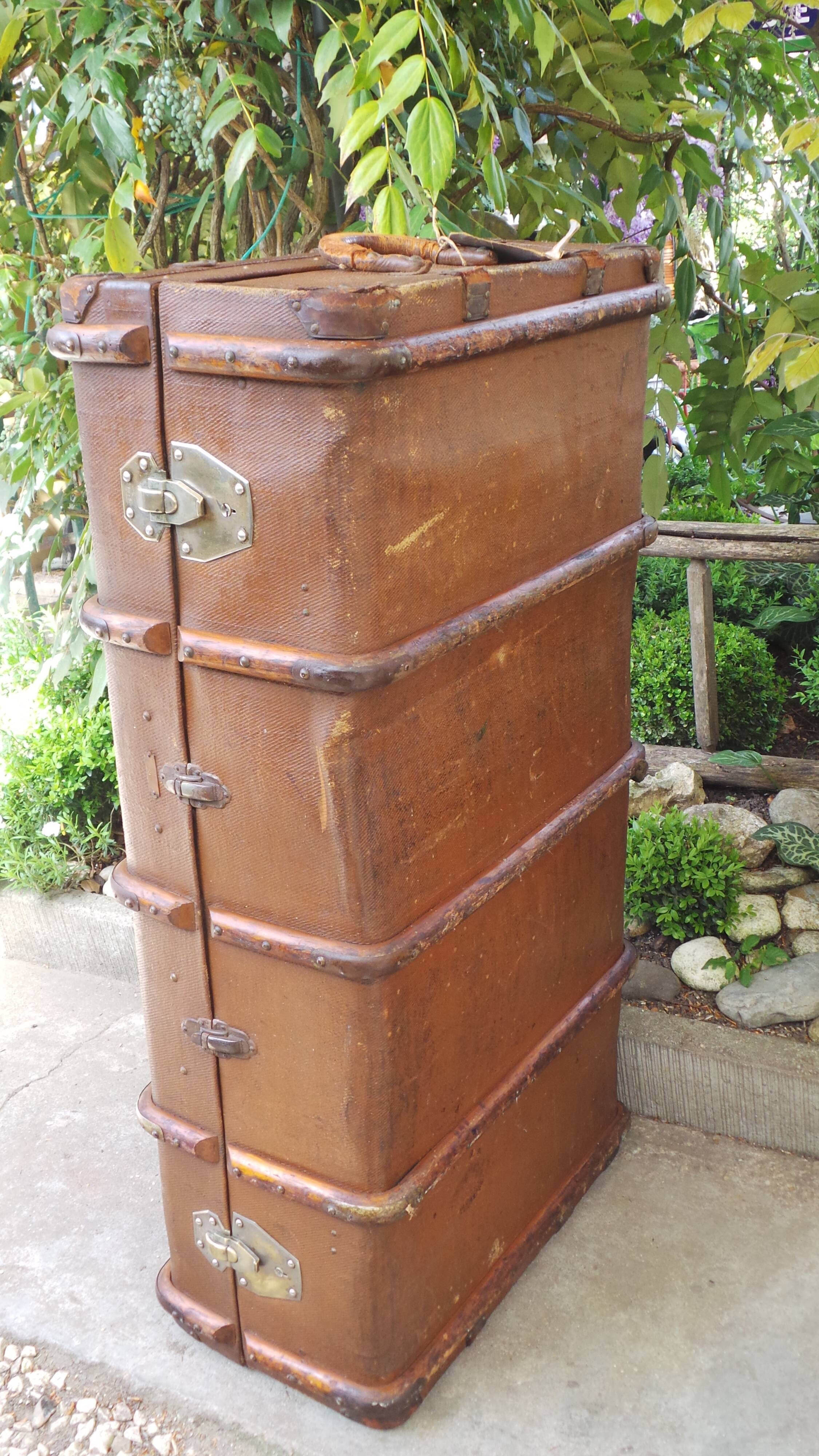 Trunk chest travel russian old