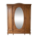 Armoire ancienne en bois massif avec miroir ovale