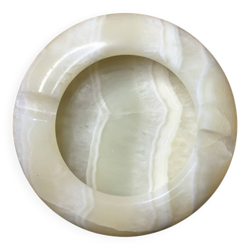 Cendrier vintage en onyx marbré – années 60/70