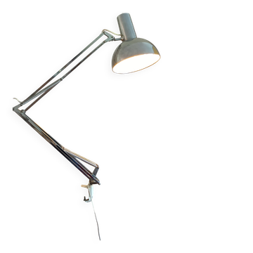 Rare lampe d'architecte Poulsen – Bert Gansel-Boysen – Modèle chromé 1972