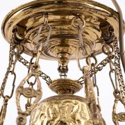 Lustre en laiton de la première moitié du XXe siècle.