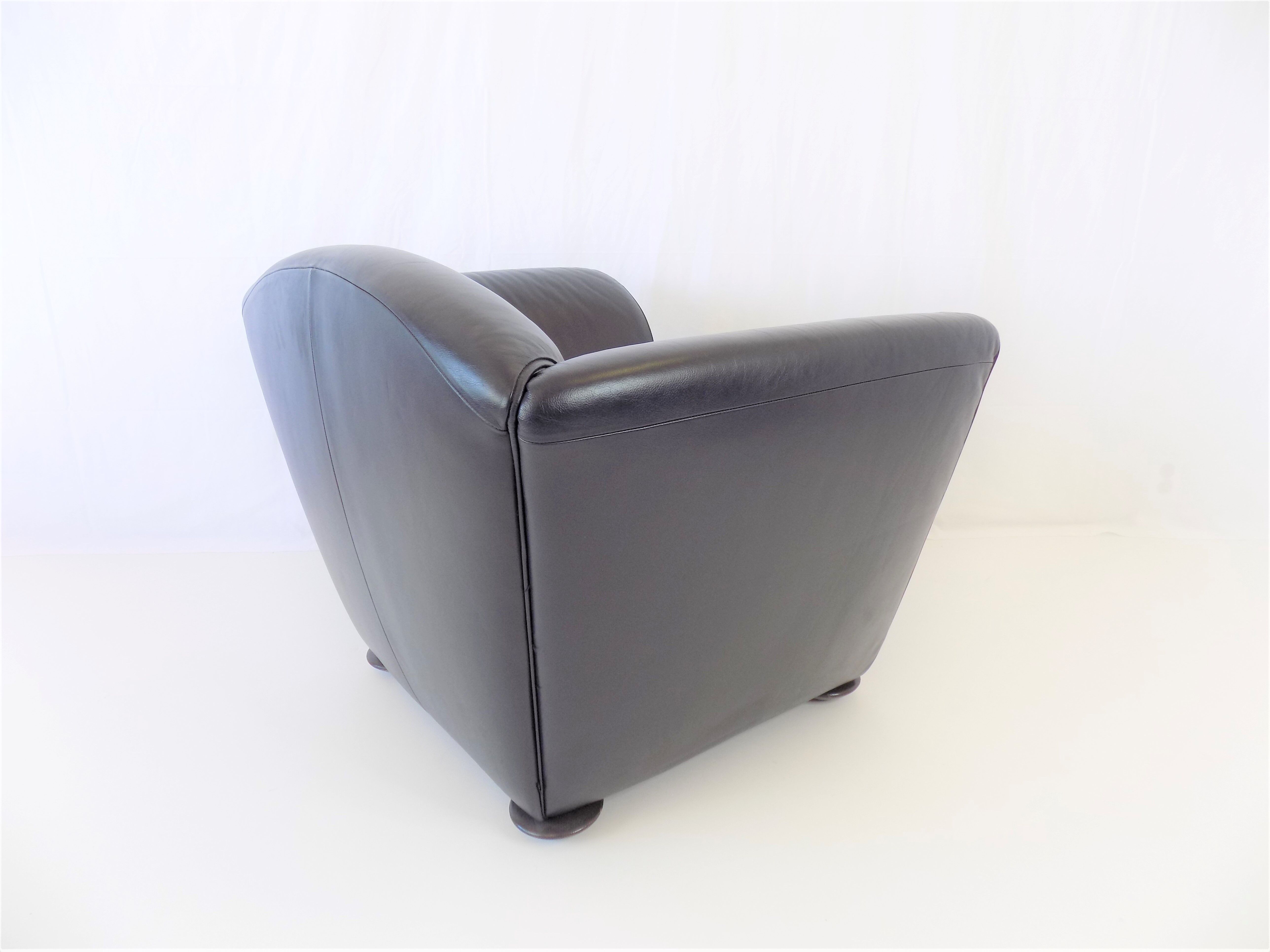 Cor zelda set of 2 leather armchairs by peter maly
