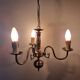 Lampe classique en laiton de style hollandais de couleur bronze doré