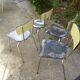 4 Formica chairs and chrome legs