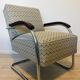 Fauteuil Bauhaus en acier tubulaire de Mücke Melder, années 1930
