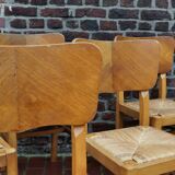 Lot of 6 chairs Pierre Cruege
