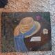 Tableau huile. Nature morte au chapeau