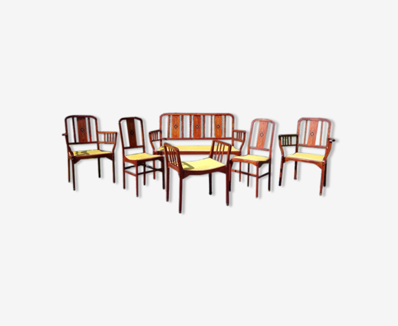 Salon bistrot 1930 art déco, chaises, fauteuils et banquette