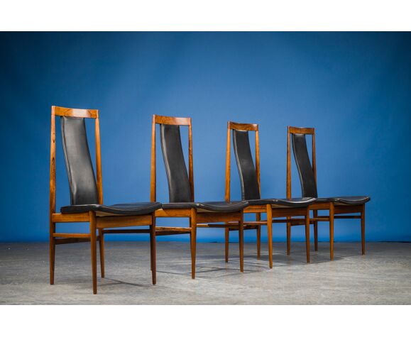 Rosewood Dining Chairs 1960s, Rosewood Dining Chairs Danish