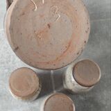 Service trio in pyrite stone Puisaye Jean-Pierre Prud'homme.