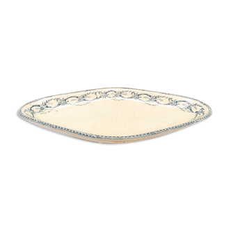 Small dish model Recamier faience of the Salins