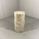 Travertine mactan stone columns & vase 1980’s