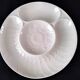 4 artichoke plates in white porcelain by Pillivuyt