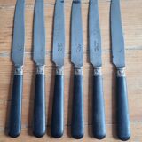 Set of 6 knives in bakelite and forged steel