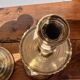 pair of vintage bronze candlesticks from the 1940s