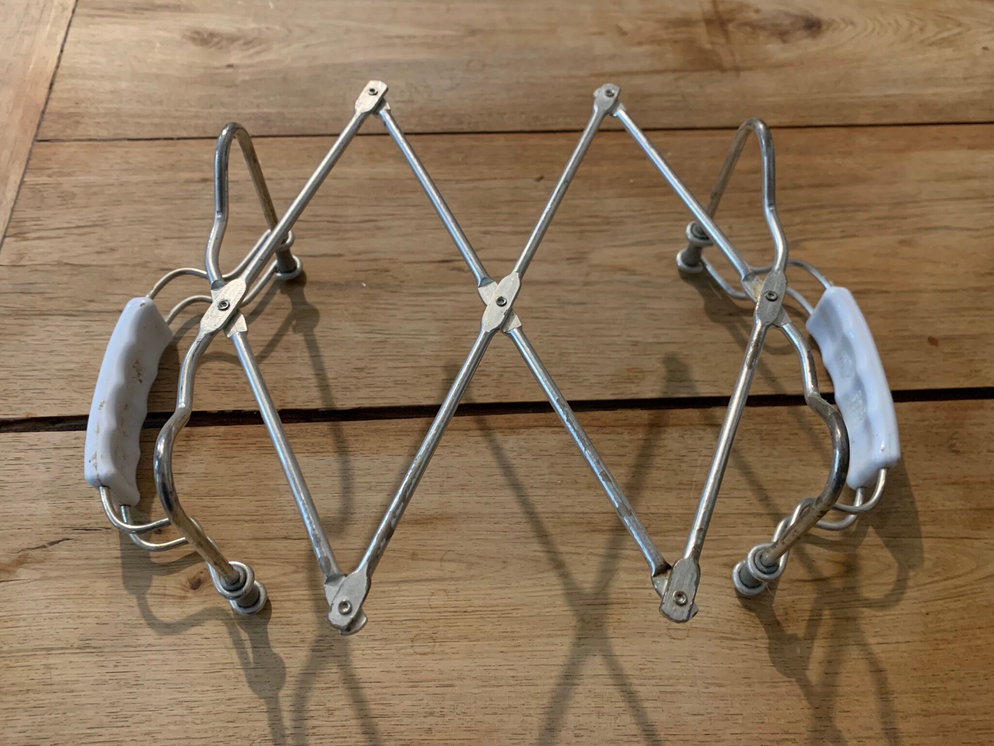 Service tray in red formica