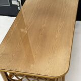Bamboo Coffee Table with Pine Wood Top