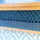 Wood and rattan chest