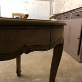 Round/oval dining table solid oak with two extensions
