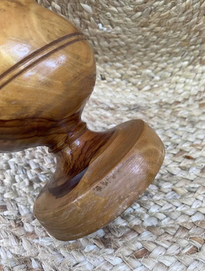 Olive wood vase