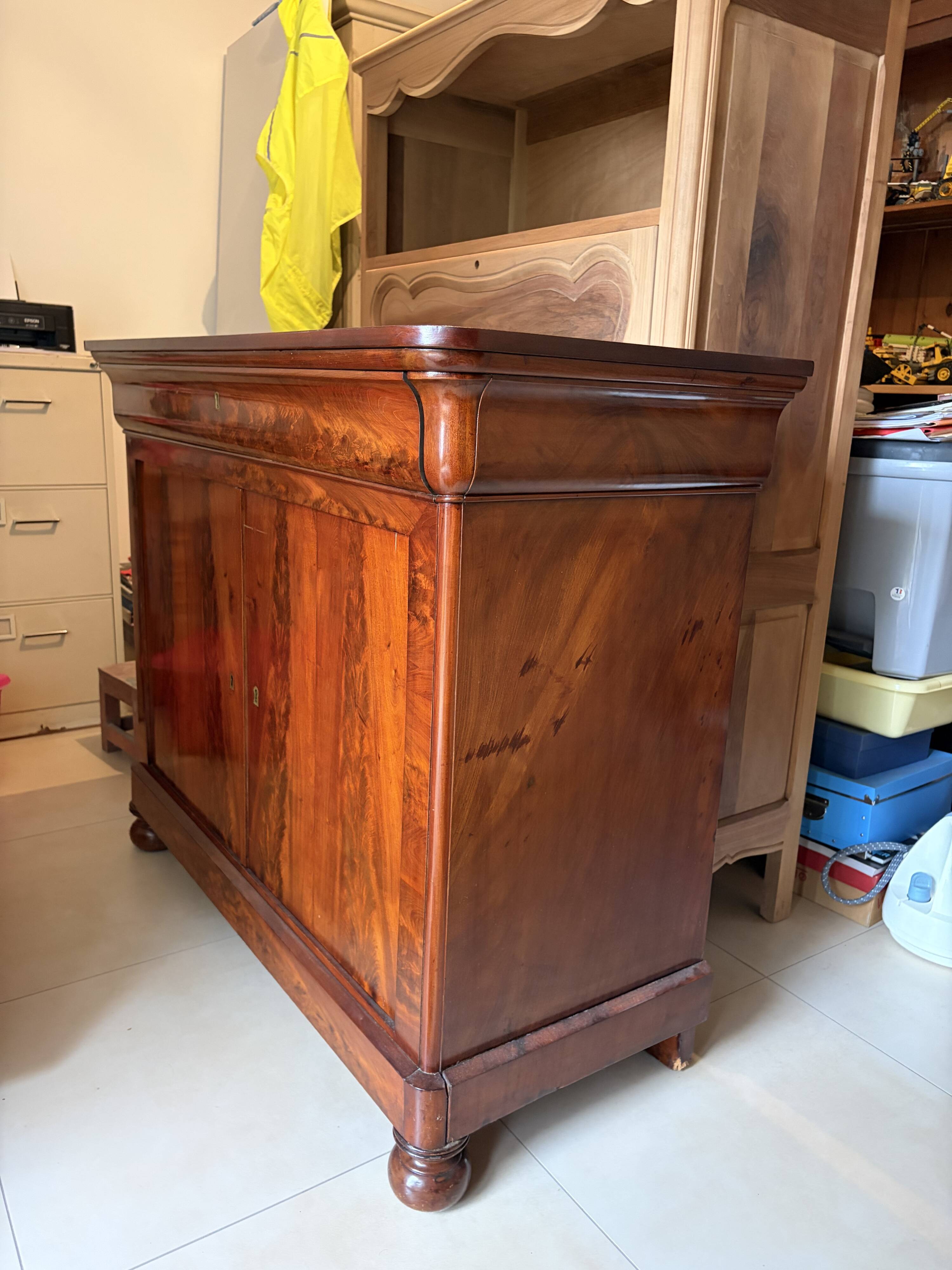 Louis-Philippe mahogany sideboard