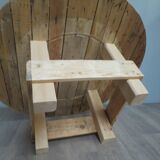 Round coffee table in drum